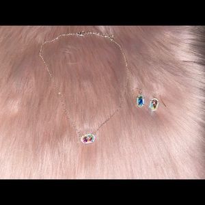 Necklace with matching earrings